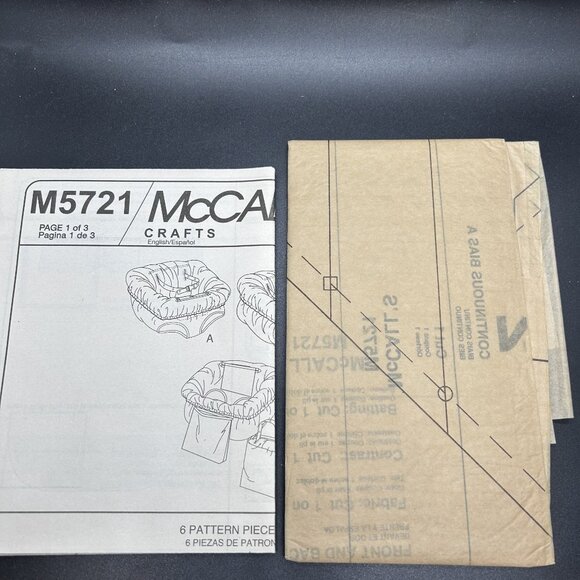 McCall's Crafts M5721 “3 in One Shopping Cart Cover” Sewing Pattern Uncut - Picture 5 of 5